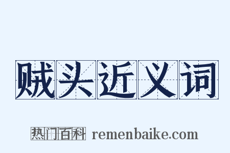 贼头近义词是什么意思的图片